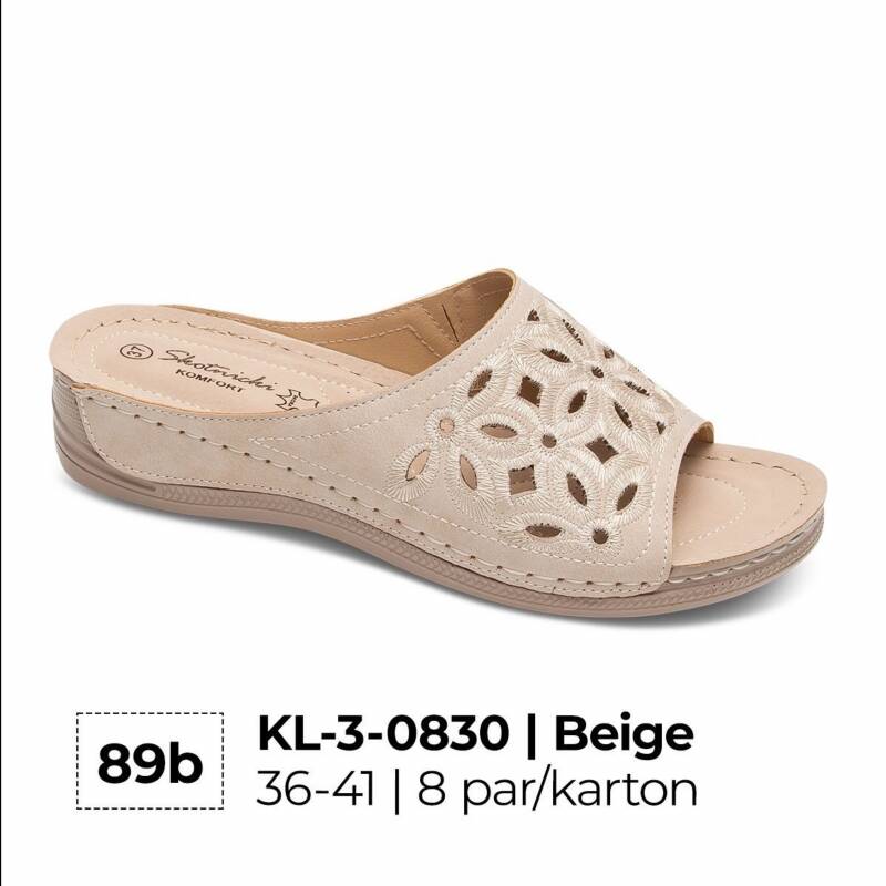 Klapki damskie Roz 36-41 / 8 par 1